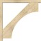 Ekena Millwork Westlake Block Rough Sawn Bracket w/ Offset Brace, Douglas Fir, 4"W x 34"D x 34"H BKT0402X34X34WTL05RDF - alternate 2